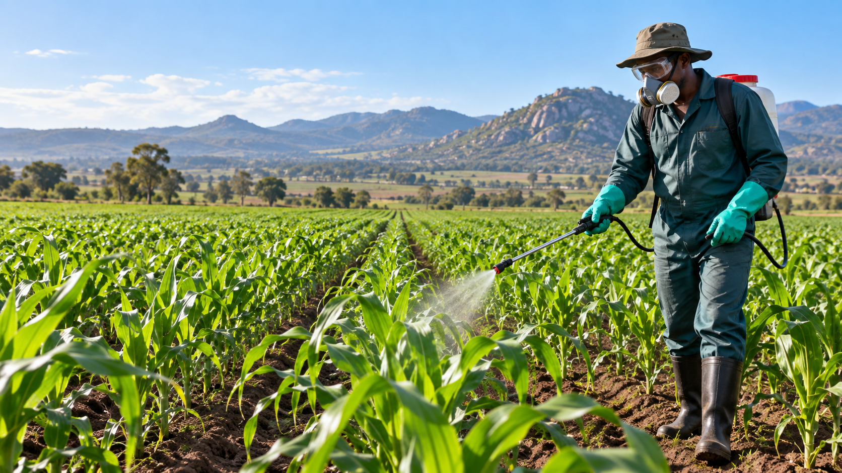 Maize crop protection in the field